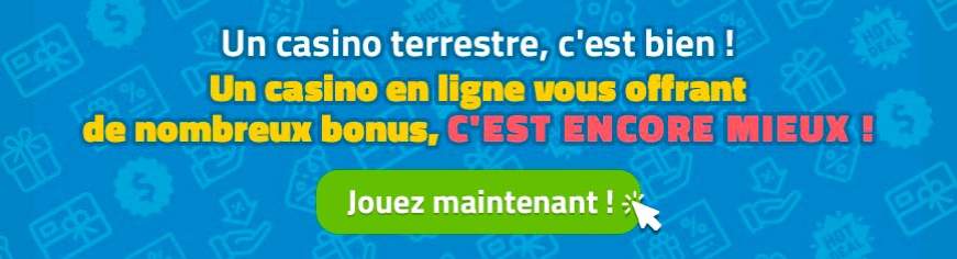 casino online vs casino terrestre bonus